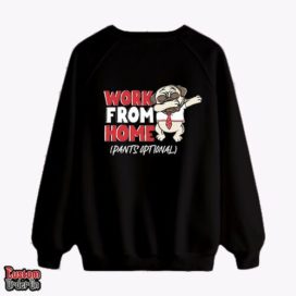 work from home - panda - Graphic printed sweatshirt