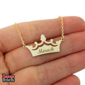 Crown name Necklace