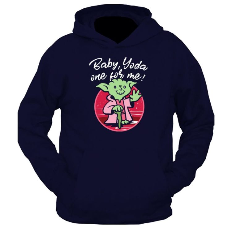 Baby Yoda One For Me Graphic Printed Hoodie