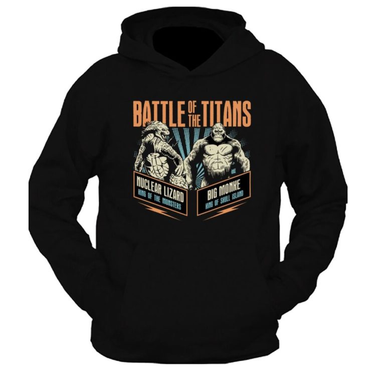 Battle Of The Titans Graphic Printed Hoodie