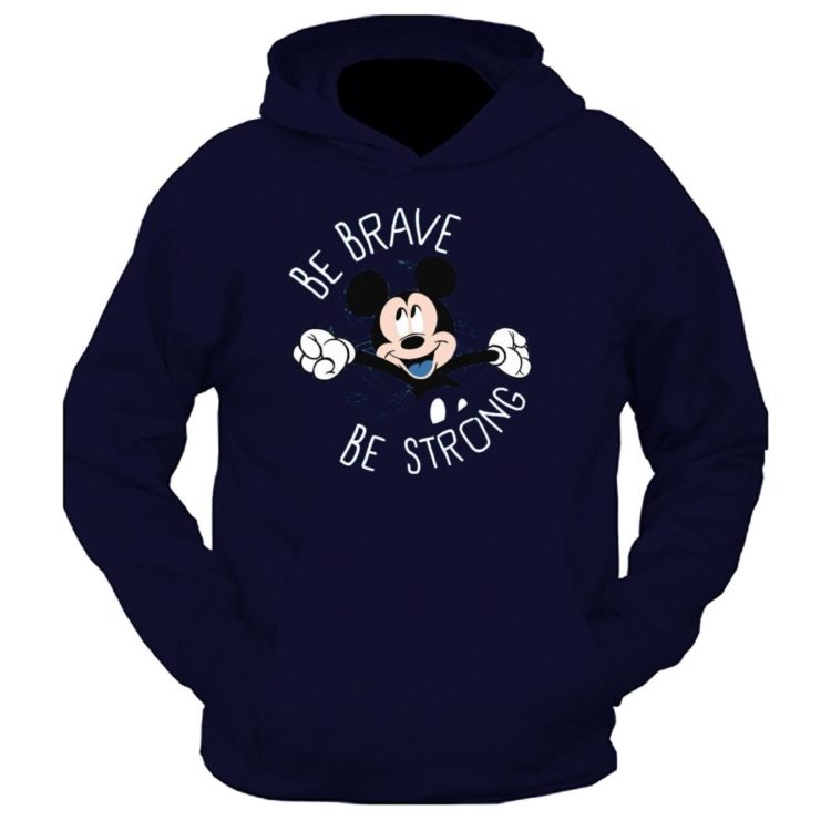 Be Brave Be Strong Graphic Printed Hoodie