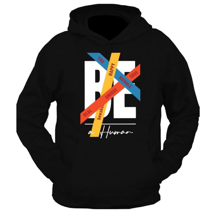 Be Happy Graphic Printed Hoodie