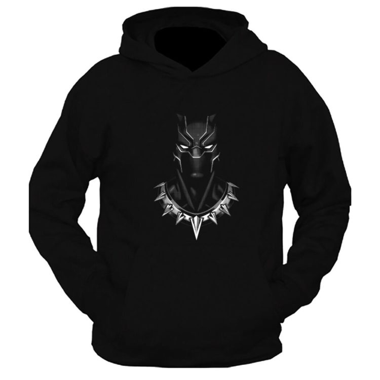 Black Panther Graphic Printed Hoodie