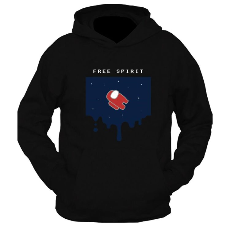 Free Spirit Among Us Graphic Printed Hoodie