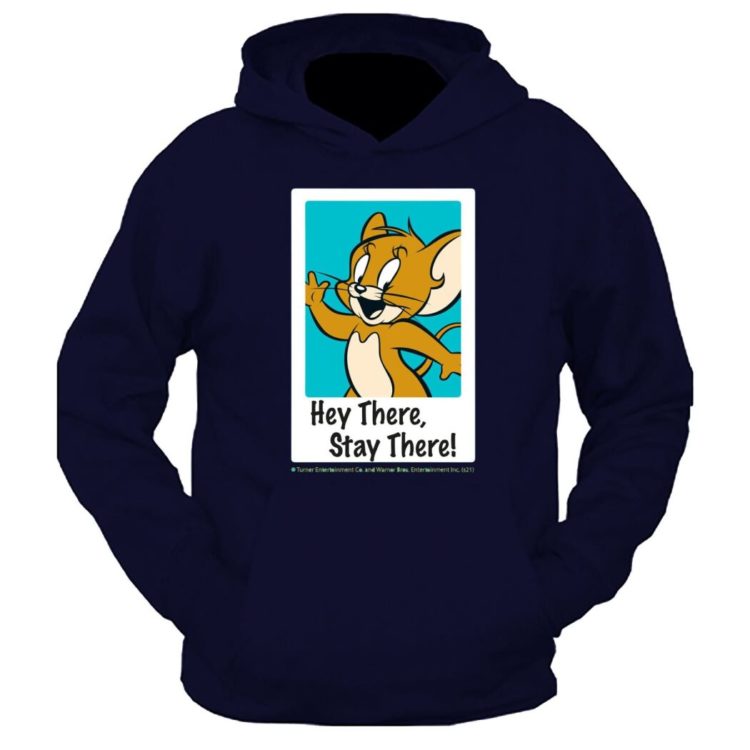 Hey There Stay There Graphic Printed Hoodie