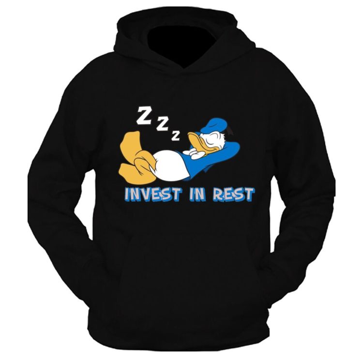 Invest In Rest Graphic Printed Hoodie