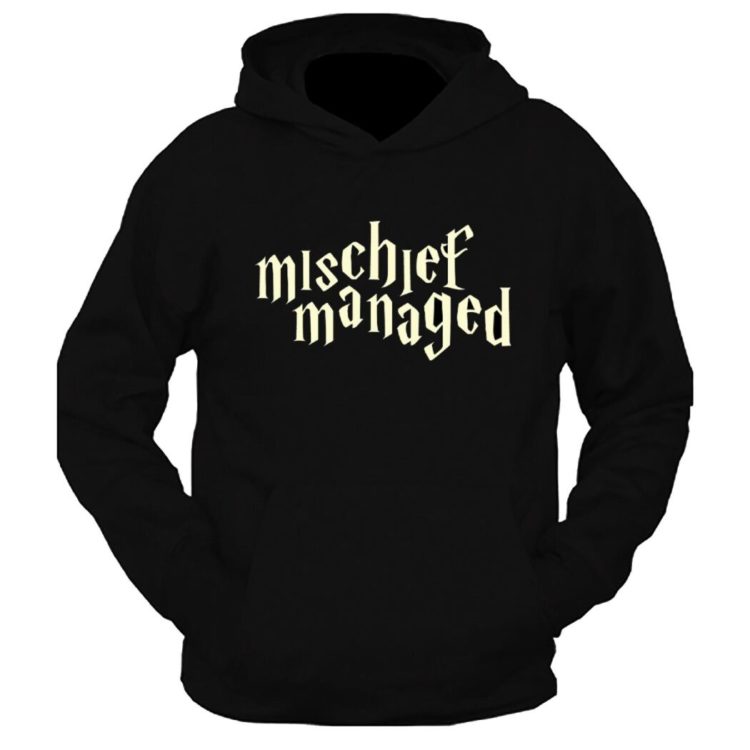 Mischief Managed Graphic Printed Hoodie