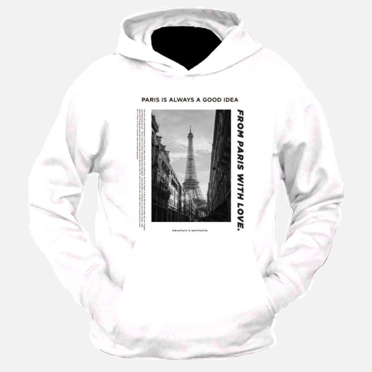 Paris Is Always A Good Idea Graphic Printed Hoodie