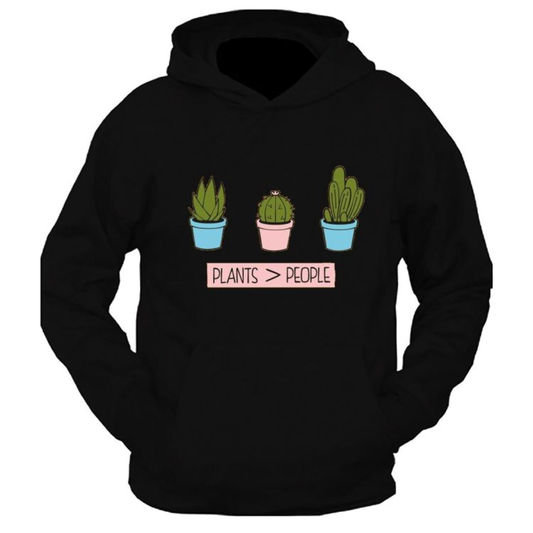 Plants People Eed Graphic Printed Hoodie