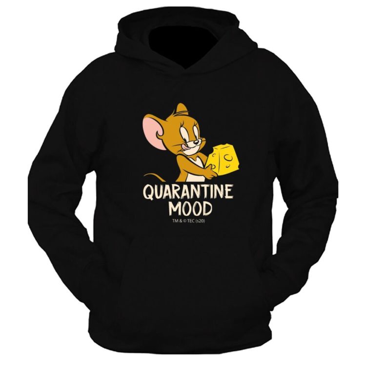 Quarantine Mood Graphic Printed Hoodie