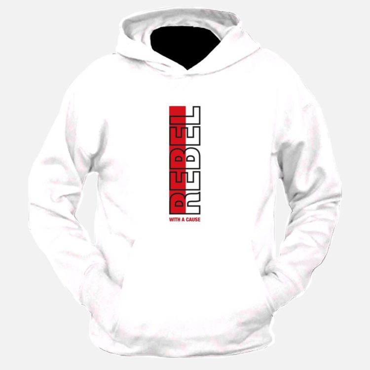 Rebel With A Cause Graphic Printed Hoodie