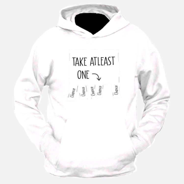 Take Atleast One Graphic Printed Hoodie