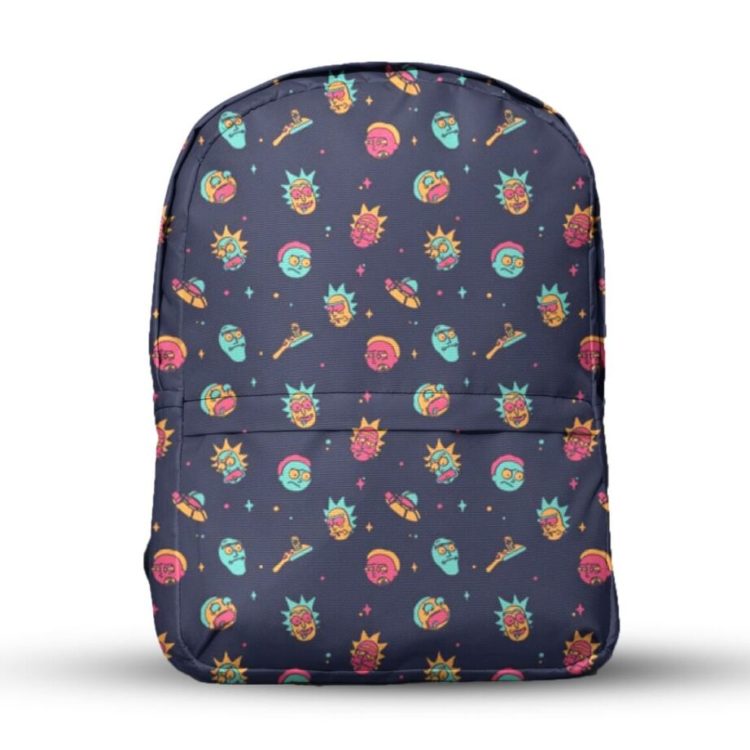Rick And Morty All Over Printed Backpack