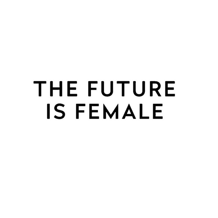 The Future Is Female  Cutout Sticker