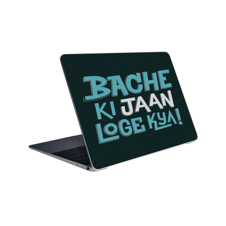 Bache Ki Jaan Loge Kya - Laptop skin