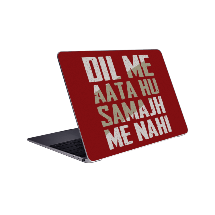 Dil Me Aata Hun Samjh Me Nahi - Laptop skin