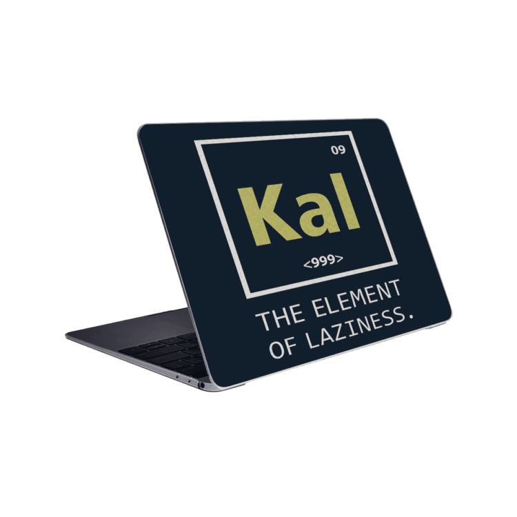 Kal The Element Of Laziness - Laptop skin